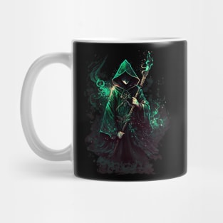 Dark Wizard in Green Robes Mug